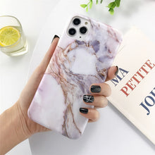 Load image into Gallery viewer, Moskado Marble Stone Texture Phone Case For iPhone 11 Pro Max X XR XS 7 8 6 6s Plus Colorful Soft IMD Silicone Back Cover Capa
