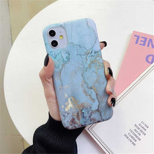 Load image into Gallery viewer, Moskado Marble Stone Texture Phone Case For iPhone 11 Pro Max X XR XS 7 8 6 6s Plus Colorful Soft IMD Silicone Back Cover Capa

