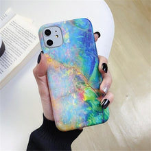Load image into Gallery viewer, Moskado Marble Stone Texture Phone Case For iPhone 11 Pro Max X XR XS 7 8 6 6s Plus Colorful Soft IMD Silicone Back Cover Capa
