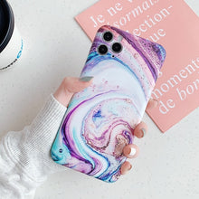 Load image into Gallery viewer, Ottwn Fashion Matte Marble Texture Stone Phone Case For iPhone 11 11Pro Max X XR XS Max 7 8 Plus Soft IMD Silicone Back Cover
