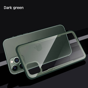Tempered Glass Case For iPhone 7 8 6 6s Plus High Quality Clear Soft Silicone Glass Cover For iPhone 11 Pro X XR XS Max SE Cases