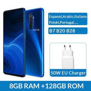 Global Version realme X2 Pro X 2 8GB 128GB  Moblie Phone Snapdragon 855 Plus 64MP Quad Camera NFC Cellphone 50W Fast Charger
