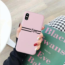 Load image into Gallery viewer, JAMULAR King Queen Lovers Couple Case For iPhone X XS MAX X XR 11 Pro SE 2020 7 8 6Plus Black White Silicon Soft Phone Cover Bag
