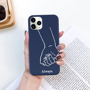JAMULAR King Queen Lovers Couple Case For iPhone X XS MAX X XR 11 Pro SE 2020 7 8 6Plus Black White Silicon Soft Phone Cover Bag