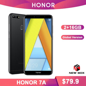 Global Version Honor 7A 2GB 16GB 7 A Cellphone Snapdragon 430 Octa Core 13MP 5.7" 18:9 FullView Display Face Unlock