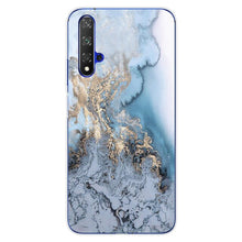 Load image into Gallery viewer, For Huawei Nova5T Case Huawei Nova 5T Case marble flower Silicone Soft Clear Cover Phone Case For Huawei Nova 5T 5 T Nova5T Case
