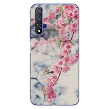 Load image into Gallery viewer, For Huawei Nova5T Case Huawei Nova 5T Case marble flower Silicone Soft Clear Cover Phone Case For Huawei Nova 5T 5 T Nova5T Case
