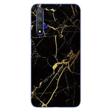 Load image into Gallery viewer, For Huawei Nova5T Case Huawei Nova 5T Case marble flower Silicone Soft Clear Cover Phone Case For Huawei Nova 5T 5 T Nova5T Case
