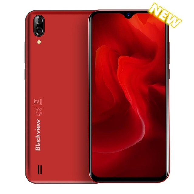 Original Blackview A60 3G Smartphone 19:9 6.1 inch Android Cellphone 4080mAh Battery 1GB 16GB ROM Mobile Phone 13MP+5MP Dual SIM