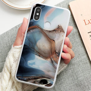 Case For Xiaomi Mi Note 10 CC9 Play A3 9 SE CC9e 8 Lite A1 A2 5X 6X Cover For Redmi K20 Note 8T 6 7 8 Pro 8A 7A Cartoon Marble
