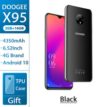 Load image into Gallery viewer, DOOGEE X95 Mobile Phone Android 10 OS 4G-LTE Cellphones 6.52“ MTK6737 16GB ROM Dual SIM 13MP Triple Camera 4350mAh SmartPhones
