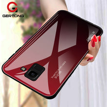 Load image into Gallery viewer, Tempered Glass Case For Samsung Galaxy J4 J6 Plus J8 2018 A6 A8 Plus A7 2018 A5 2017 Luxury Phone Cover Bags Anti-scratch Cases
