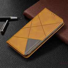 Load image into Gallery viewer, Geometric Leather Flip Case For RedMi Note 8 Pro 8T 8Pro Note7 7A 8A Wallet Cover For XiaoMi Mi Note 10 CC9 9T Cases Wallet Bags
