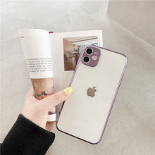 Load image into Gallery viewer, Luxury Gold Plated Electroplated Case for iPhone 11 Pro Max 8 Plus 7 xr xs x Silicone Camera Lens Protection 11 TPU Cover Cases
