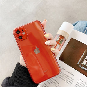 Luxury Gold Plated Electroplated Case for iPhone 11 Pro Max 8 Plus 7 xr xs x Silicone Camera Lens Protection 11 TPU Cover Cases