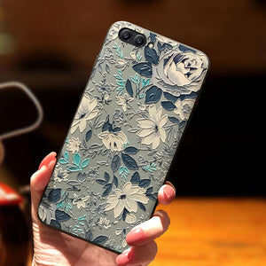 3D Relief Flower TPU For Huawei Honor 9S 7A View 20 8X 10 9 S Mate 20 P40 P30 P20 Pro Lite Y6 Y9 Prime 2018 P Smart Z 2019 Case