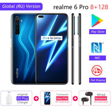 Load image into Gallery viewer, realme 6 Pro 6pro 8GB RAM 128GB ROM Global Version Mobile Phone Snapdragon 720G 30W Flash Charge 64MP Camera EU Plug NFCellphone
