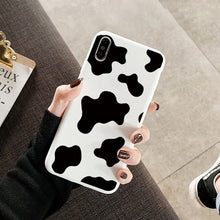 Load image into Gallery viewer, For Huawei Honor 9A 9S 10i 9X Mate 20 10 P40 P30 P20 Lite Pro P Smart 2020 Y6 Y7 Y9 2019 Black White Cow Print Silicone Case Bag
