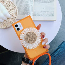 Load image into Gallery viewer, Fashion Cross Shoulder Strap Glitter Marble TPU Case For iPhone 11 Pro Max XS Max XR X 7 8 6 6S Plus Bow Necklace Soft Cover

