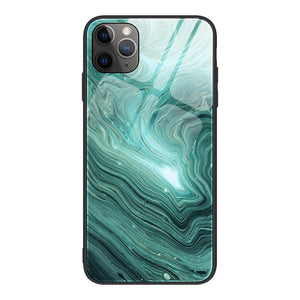 Case For iPhone X Xs Max XR Marble Pattern Tempered Glass Back Cover Phone Bags Cases For iPhone 11 Pro Max 6 7 8 Plus Capa