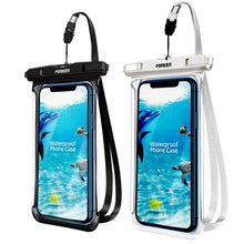 Load image into Gallery viewer, FONKEN Full View Waterproof Case for Phone Underwater Snow Rainforest Transparent Dry Bag Swimming Pouch Big Mobile Phone Covers
