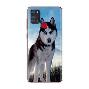 For Samsung Galaxy A21S Case A 21S Bumper Silicone TPU Soft Phone Cover For Samsung A21S A217F A21 A 21 S 6.5" Cases Cute Flower