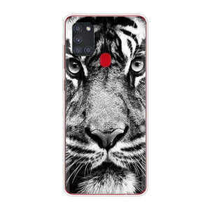For Samsung Galaxy A21S Case A 21S Bumper Silicone TPU Soft Phone Cover For Samsung A21S A217F A21 A 21 S 6.5" Cases Cute Flower
