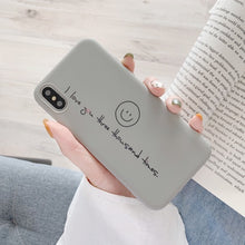 Load image into Gallery viewer, TPU Phone Case For iPhone XR XS Max 7 8 6 6S Plus SE 2020 Heart Pattern Cartoon Milk Tea Cover For iPhone 11 Pro Shell Fundas
