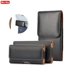 Load image into Gallery viewer, Universal Casual Leather Phone Pouch For Xiaomi Redmi Note 9s 8A 7 8 7A Note 7 8 5 Pro Cover Waist Holster Bag Belt Case Fundas

