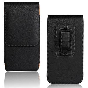 Universal Casual Leather Phone Pouch For Xiaomi Redmi Note 9s 8A 7 8 7A Note 7 8 5 Pro Cover Waist Holster Bag Belt Case Fundas