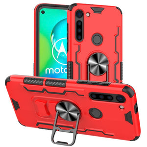 For Motorola Moto G8 Power Case Magnetic Car Holder Ring Stand Holder Phone Case for Moto G Power Back Cover