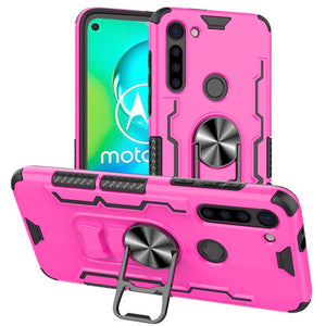 For Motorola Moto G8 Power Case Magnetic Car Holder Ring Stand Holder Phone Case for Moto G Power Back Cover