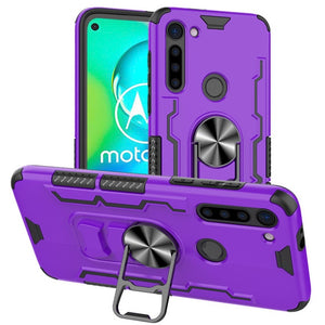 For Motorola Moto G8 Power Case Magnetic Car Holder Ring Stand Holder Phone Case for Moto G Power Back Cover