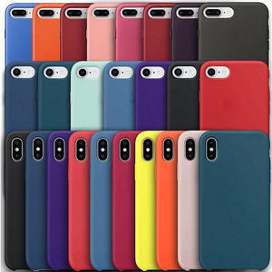 Original Case for iPhone Apple 7 8, 7 + 8 +, X/Xs XR 11, 11 pro 11 pro Max Xs XR + logo. Silicone, soft velvet