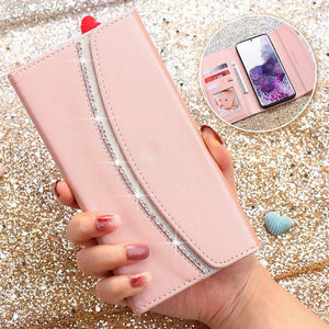 Luxury Flip Wallet Case For Samsung S20 Ultra S10 Plus S10E S8 S7 Edge Note 10 Women Leather Phone Bag Cover For Galaxy S9 Plus