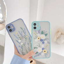 Load image into Gallery viewer, 3D Relief Floral case for iphone 11 pro max X XR XS MAX 7 8 PLUS SE 2020 Luxury Flower Case soft silicone back cover etui funda
