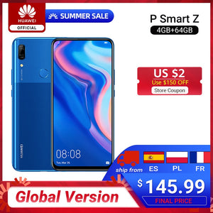 In stock Global Version Huawei P Smart Z 4GB 64GB Kirin 710F Octa core Smartphone Auto Pop Up Front Camera 6.59'' Cellphone