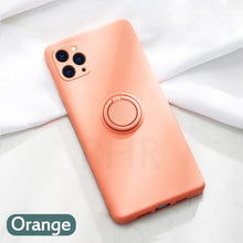 Load image into Gallery viewer, Soft Silicone Case For iPhone 11 Pro iPhone11 XS Max 6Plus 7Plus 8Plus XR X 7 8 6 S 6S Plus Ring Holder Stand Silicon Back Cover

