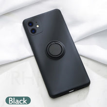 Load image into Gallery viewer, Soft Silicone Case For iPhone 11 Pro iPhone11 XS Max 6Plus 7Plus 8Plus XR X 7 8 6 S 6S Plus Ring Holder Stand Silicon Back Cover

