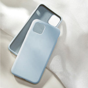 Full Cover Silicone with logo Case For iPhone 6 6s 7 8 Plus SE 2020 Back Cover for iPhone 11 Pro Max X XR XS XSMax Phone Case
