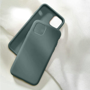 Full Cover Silicone with logo Case For iPhone 6 6s 7 8 Plus SE 2020 Back Cover for iPhone 11 Pro Max X XR XS XSMax Phone Case