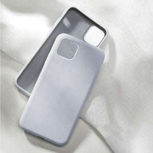 Full Cover Silicone with logo Case For iPhone 6 6s 7 8 Plus SE 2020 Back Cover for iPhone 11 Pro Max X XR XS XSMax Phone Case