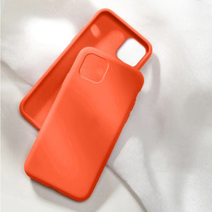 Full Cover Silicone with logo Case For iPhone 6 6s 7 8 Plus SE 2020 Back Cover for iPhone 11 Pro Max X XR XS XSMax Phone Case