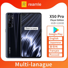Load image into Gallery viewer, realme X50 Pro X50 5G 6GB 128GB 6.44 90Hz SuperAmoled Screen Moblie Phone Snapdragon 865 Cellphone 65W Superdart Charge
