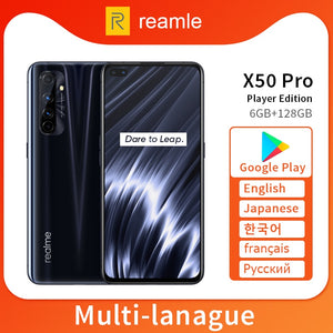 realme X50 Pro X50 5G 6GB 128GB 6.44 90Hz SuperAmoled Screen Moblie Phone Snapdragon 865 Cellphone 65W Superdart Charge