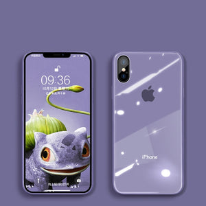 Liquid Glass Case For iPhone 11 Pro Max X XR XS Max 7 8 Plus Scratch-Resistant Anti-Fall Colorful Back Cover Protective Case