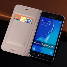 Load image into Gallery viewer, Slim Wallet Case For Samsung Galaxy J1 2016 J120 J120F J120H J120M Phone Sleeve Bag Flip Cover With Card Holder Business Purse
