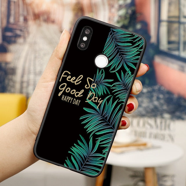 Case For Xiaomi Redmi Mi A2 Lite Note 9 8 10 7 6 5 Plus K30 K20 Pro 8T 5A 4X 6A 7A 8A Silicone TPU Cover Embossed 3D Relief Case