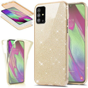 360 Full Protection Glitter TPU Case for Coque Samsung Galaxy S20 S10 S9 S8 Plus A51 A81 A91 A01 A41 S10 Note 10 Lite Fundas