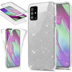 360 Full Protection Glitter TPU Case for Coque Samsung Galaxy S20 S10 S9 S8 Plus A51 A81 A91 A01 A41 S10 Note 10 Lite Fundas